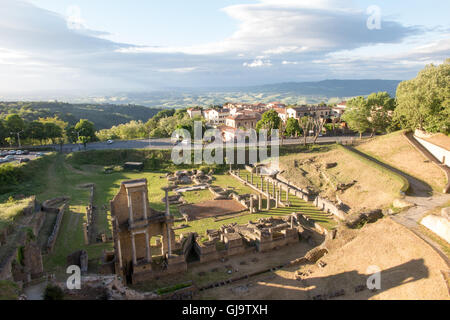 The Roman Theatre, Volterra, Tuscany, Italy Stock Photo