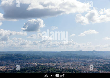 View across Florence from Fiesole, Tuscany, Italy Stock Photo