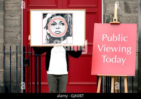 Auctioneers Lyon & Turnbull are to sell an iconic image of Brigitte Bardot valued at &Acirc;£3,000-&Acirc;£5,000 by the legendary artist Gerald Laing in a sale at the auction house on Thursday August 18, 2016, in Edinburgh. Stock Photo