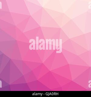 Colorful light pink  abstract geometric low poly style vector illustration graphic background Stock Vector