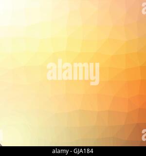 Colorful light orange abstract geometric low poly style vector illustration graphic background Stock Vector