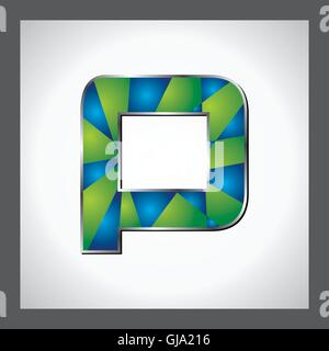 yellow white blue color alphabet letter AD A D logo combination design ...