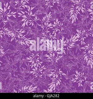 Purple branches seamless pattern background Stock Vector