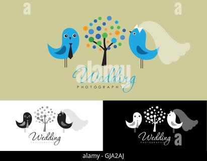 Vintage hipster logo collection for wedding photographer Stock Vector