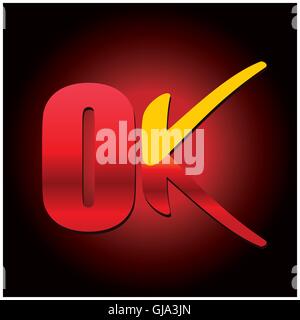 Ok icon Stock Vector