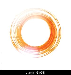 Vector abstract orange circle.  Logo design template . Stock Vector