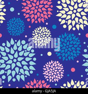 Colorful bursts seamless pattern background Stock Vector