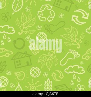 Environmental seamless pattern background Stock Vector