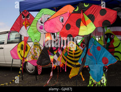 Kites for sale at the Avondale Market, Auckland, New Zealand Stock Photo