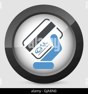 Signed credit card Stock Vector
