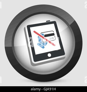 Credit card rejected Stock Vector