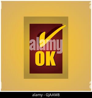 Ok icon Stock Vector