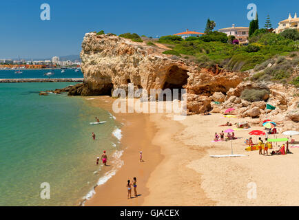 Praia do Pintadinho near Portimao, Algarve, Portugal Stock Photo