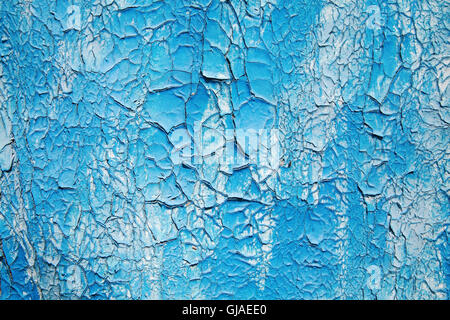 Wooden, painted in blue paint, shabby background Stock Photo