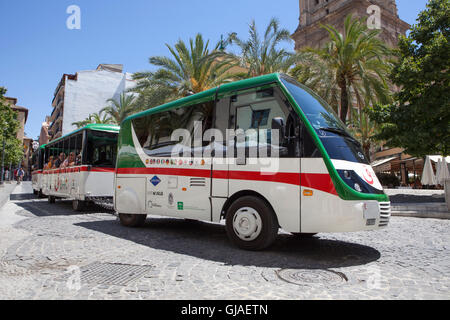 Granada, Spain - August 8, 2016: Granada City Tour with the shuttle along the Old town Stock Photo