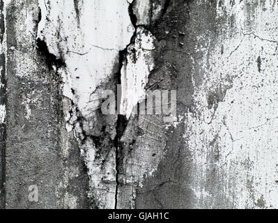 old and decayed cement wall Stock Photo