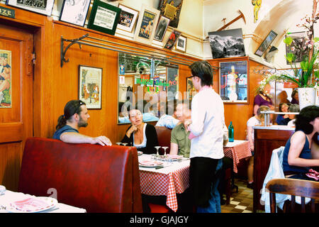 The cafe des federations , bouchon in Lyon,France Stock Photo