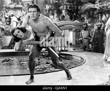 Tarzan's Revenge, USA 1938, Regie: D. Ross Lederman, Darsteller: Eleanor Holm, Glenn Morris Stock Photo