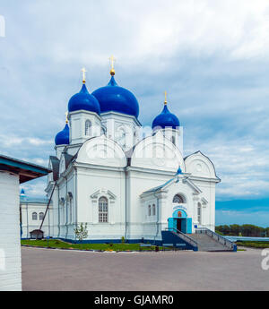 Holy Bogolyubovo Monastery with Cathedral of the Bogolyubskaya Icon (1866), Russia Stock Photo