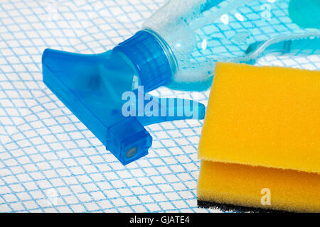 Download Yellow And Blue Spray Bottle Stock Photo Alamy PSD Mockup Templates
