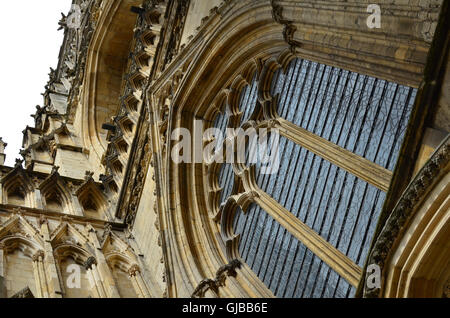 York Minster, Deangate, York, North Yorkshire, England Stock Photo