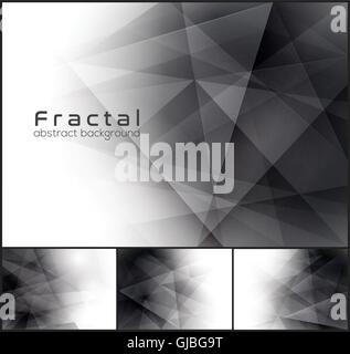 Fractal abstract background. Low poly vector background series, suitable for design element and web background Stock Vector
