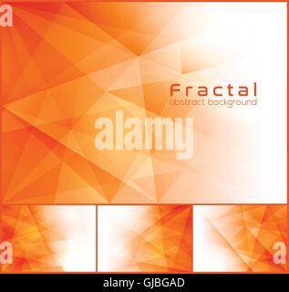 Fractal abstract background. Low poly vector background series, suitable for design element and web background Stock Vector