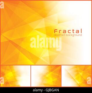 Fractal abstract background. Low poly vector background series, suitable for design element and web background Stock Vector