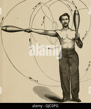 The Indian club exercise - with explanatory figures and positions - photographed from life - also, general remarks on physical culture - illustrated with portraitures of celebrated athletes, Stock Photo