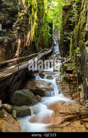 The Flume Gorge, Lincoln, New Hampshire Stock Photo