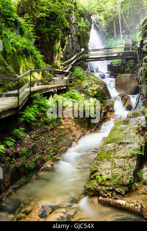 The Flume Gorge, Lincoln, New Hampshire Stock Photo