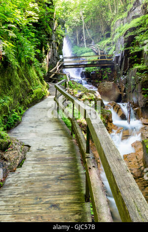 The Flume Gorge, Lincoln, New Hampshire Stock Photo