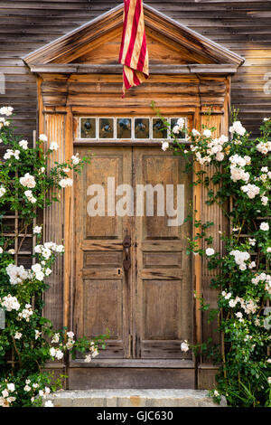 Old Door in Portsmouth, New Hampshire Stock Photo