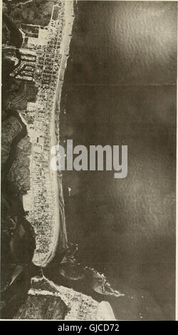 Beach and inlet changes at Ludlam Beach, New Jersey (1980) Stock Photo