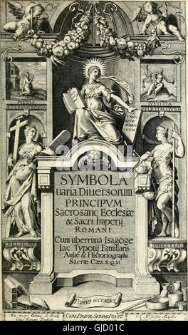 Symbola diuina and humana pontificum, imperatorum, regum (1601) Stock Photo