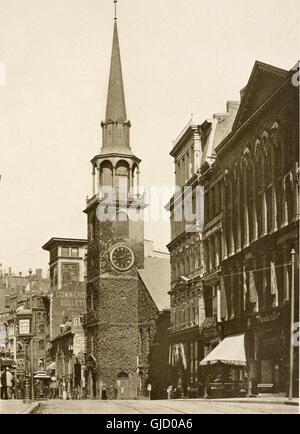 Old New England churches and their children (1906) Stock Photo