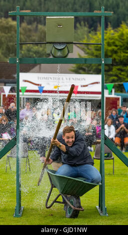 Ballater, Aberdeenshire,Scotland,UK. 11th August 2016. This is a scene from the activities within Ballater Highland Games. Stock Photo