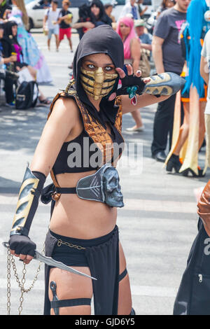 Scene from the Anime and Cosplay Convention in Vancouver, Canada Stock Photo