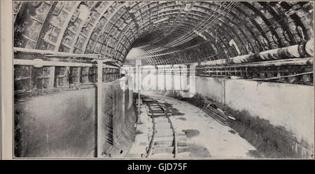 Hudson and Manhattan tunnels - uniting New York and New Jersey in picture and story. (1908) Stock Photo