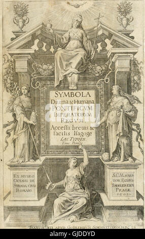 Symbola diuina and humana pontificum, imperatorum, regum (1652) Stock Photo
