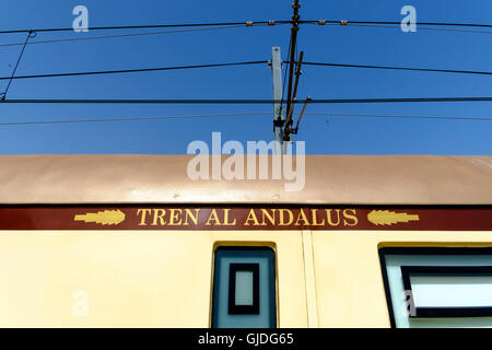 Al-Andalus luxury train travelling around Andalusia, Spain Stock Photo