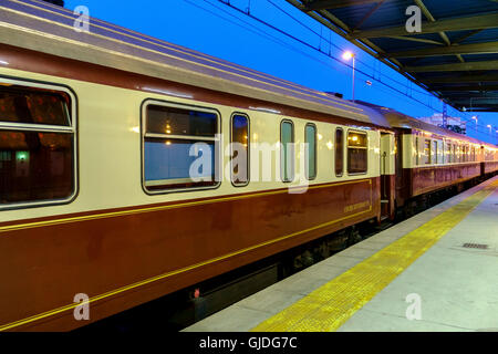 Al-Andalus luxury train travelling around Andalusia, Spain Stock Photo