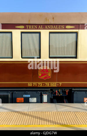 Al-Andalus luxury train travelling around Andalusia, Spain Stock Photo