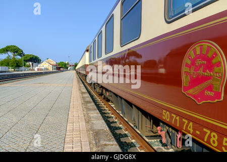 Al-Andalus luxury train travelling around Andalusia, Spain Stock Photo