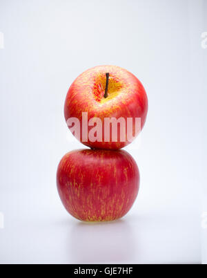 Royal Gala Apple Isolated on White Stock Photo