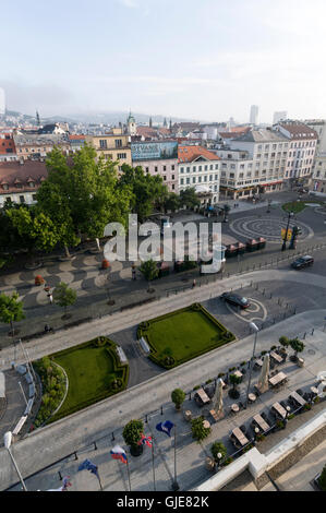 Skyline of Hviezdoslavovo námestie (Hviezdoslavovo Square), one of the best-known squares in Bratislava, Slovakia. Stock Photo