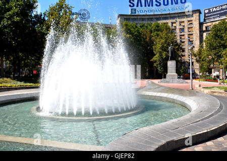 BELGRADE, SERBIA - AUGUST 15, 2016: Nikola Pasic monument in Belgrade, Serbia Stock Photo