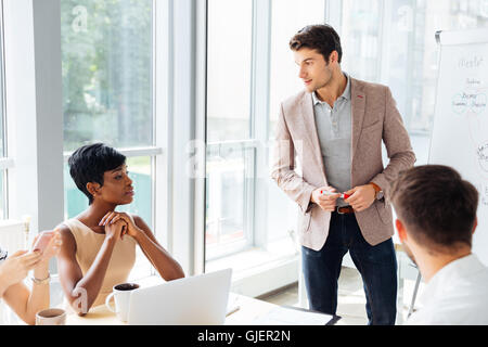 Businesspeople having a meeting at the office Stock Photo