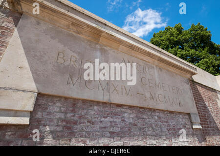 Ancre British Cemetery, Beaumont-Hamel, Picardy, France. Stock Photo