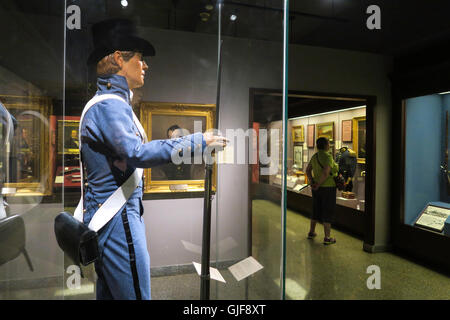 West Point Museum Exhibits at United States Military Academy, NY, USA Stock Photo